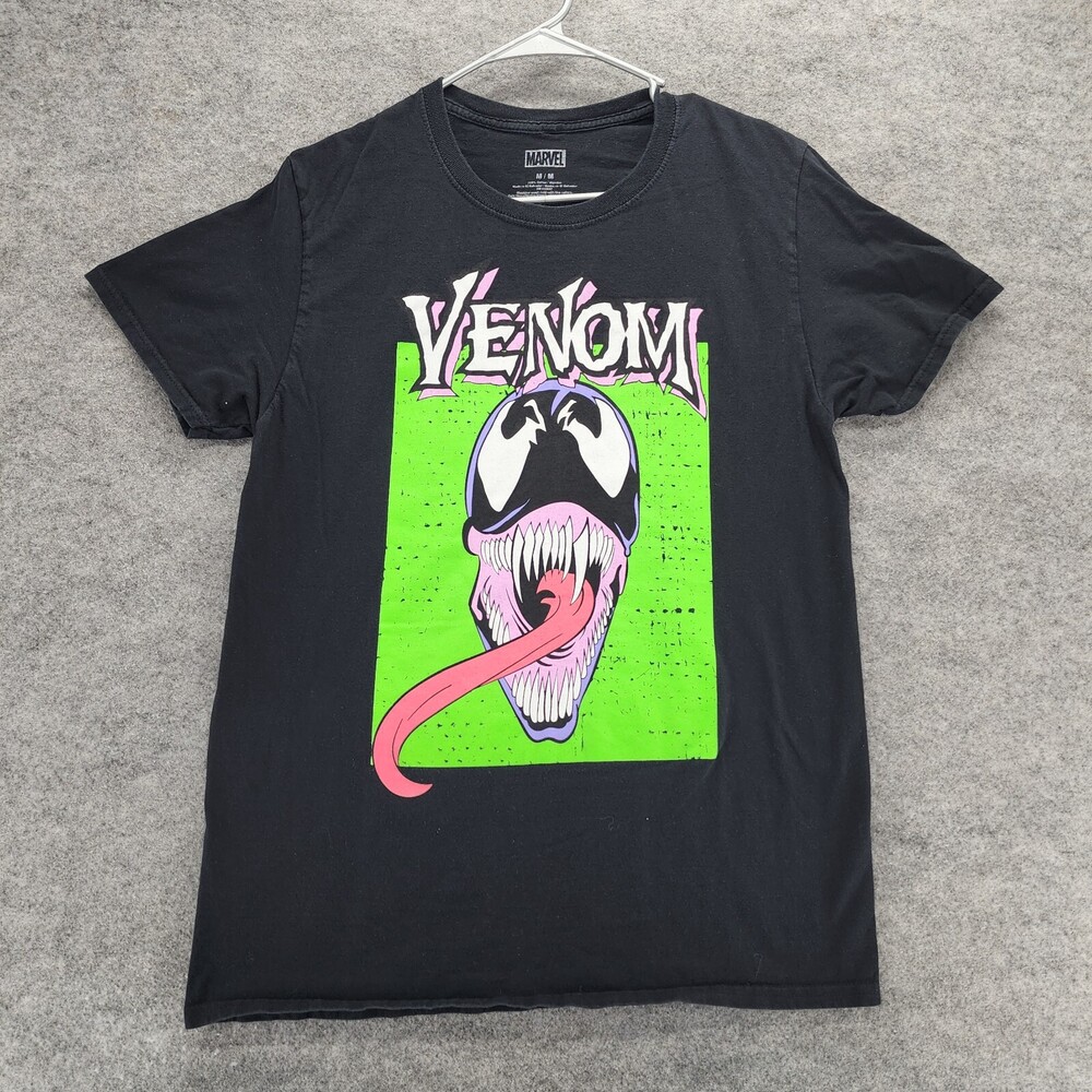 Venom Shirt Mens Medium Short Sleeve Black Marvel